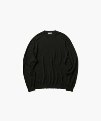 ＜ATON (Women/Men)＞ＮＵＢＵＣＫ　ＳＩＬＫ　ＣＯＴＴＯＮ　｜　クルーネックセーター　－　ＵＮＩＳＥＸ（ＫＲＡＧＧＭ０１１２）
