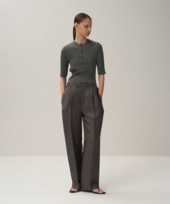 ＲＡＭＩＥ　ＷＯＯＬ　ＲＩＢ　｜　ヘンリーネックセーター（ＫＲＡＧＧＭ０２１２）