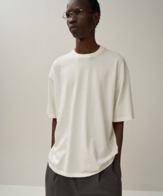 ＜ATON (Women/Men)＞ＦＲＥＳＣＡ　ＫＮＩＴ　｜　ハーフスリーブクルーネックセーター　－　ＵＮＩＳＥＸ（ＫＲＡＧＧＭ０４０２）