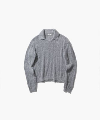 ＜ATON (Women/Men)＞ＳＩＬＫ　ＡＬＰＡＣＡ　｜　ポロセーター（ＫＲＡＧＧＷ０７０９）