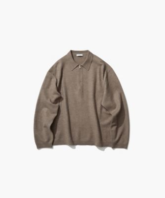 FINE WOOL MELTON ｜ ジップアップポロセーター