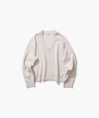 瑛心 MERINO COLLEGE KNIT ｜ Vネックセーター