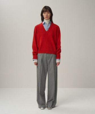 MERINO COLLEGE KNIT ｜ Vネックセーター