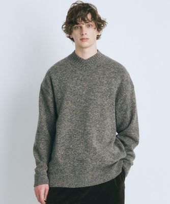 搬入設置サービス付 ATONエイトン 定番 Ｖネックニット ウール100