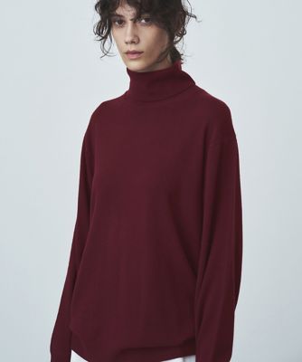 ＜ATON (Women/Men)＞ＭＡＴ　ＷＯＯＬ　｜　タートルネックセーター　－　ＵＮＩＳＥＸ（ＫＲＡＧＩＷ０９０８）