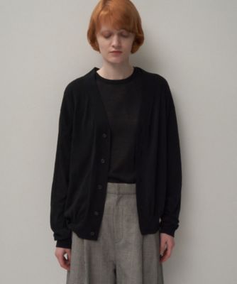 【美品】ATON NUBUCK SILK COTTON カーディガン（定価6万） EDIFICE（エディフィス） カーディガン ATON (エイトン) NUBUCK SILK