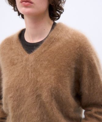 ⭐️極美品　ATON NATURAL DYE WOOL ハイネックセーター ROYAL CASHMERE FUR ｜ Vネックセーター