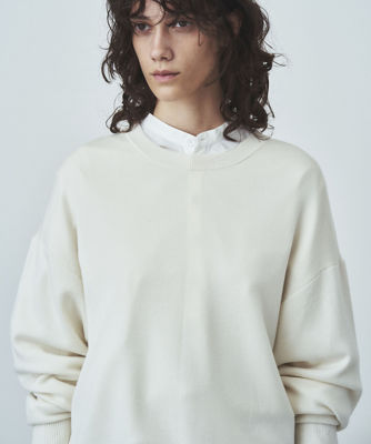 ＜ATON (Women/Men)＞ＣＡＳＨＭＥＲＥ　ＳＩＬＫ　｜　クルーネックセーター（ＫＲＡＧＮＭ０１００）