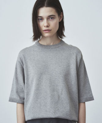 ＜ATON (Women/Men)＞ＮＡＴＵＲＡＬ　ＤＹＥ　　ＯＲＧＡＮＩＣ　｜　ハーフスリーブセーター　－　ＵＮＩＳＥＸ（ＫＲＡＧＮＭ０２０２）