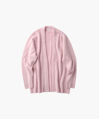  GARMENT DYE CASHMERE ｜ ショートカーディガン ピンク トップス