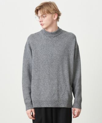 ATON モックネックニットセーター