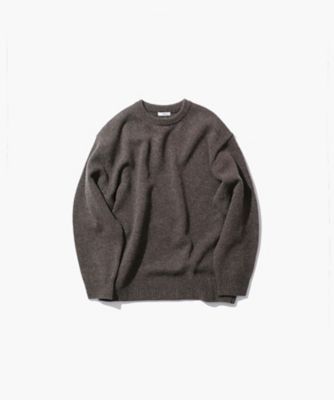 ＣＯＯＭＡ ＬＡＭＢＳ ＷＯＯＬ ｜ クルーネックセーター － ＵＮＩＳＥＸ（ＫＲＡＧＳＷ０９９０） | ATON (Women/Men)/エイトン  | 三越伊勢丹オンラインストア・通販【公式】