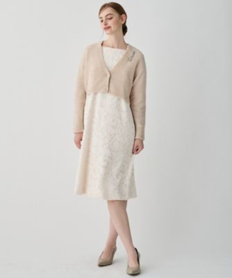 APPLAUDIR】ファンシーボレロ ビジューボタン Vネック