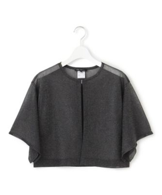 APPLAUDIR】グロッシーニット ボレロカーディガン