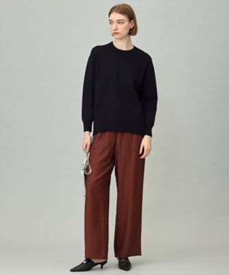 洗える】 シンセティックダブルフェイス ニットプルオーバー