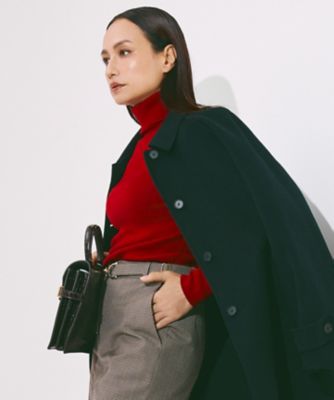 ＜ICB L (Women/大きいサイズ)＞【新色追加】エクストラファインメリノリブ　タートルネックプルオーバー（ＫＲＣＭＧＷ０４０８）