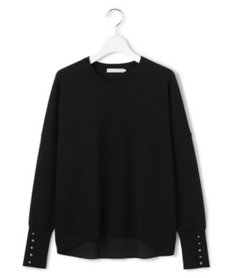 洗える】 シルキーウールダブルフェイス ニットプルオーバー