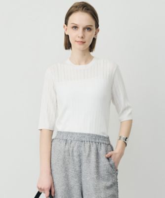 ＜ICB L (Women/大きいサイズ)＞レースパターン　ニット（ＫＲＣＭＬＭ０４１０）