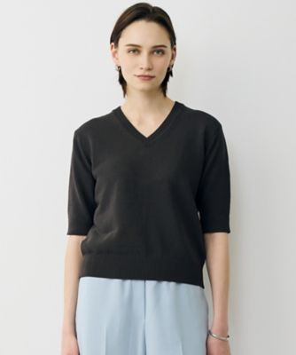 ＜ICB L (Women/大きいサイズ)＞ブライトコイル　Ｖネックニット（ＫＲＣＭＬＭ０４１１）