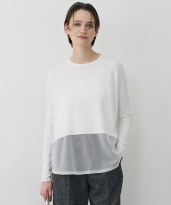 ＜ICB L (Women/大きいサイズ)＞レーヨンワイド　シアーコンビプルオーバー（ＫＲＣＭＬＳ０２０３）