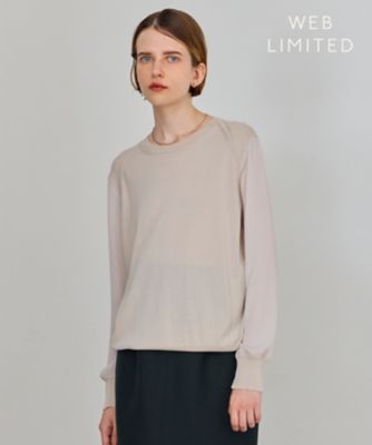 BEIGE， (Women)/ベイジ 【WEB限定・洗える】LECERF / ドッキングニットトップス(KRCWCA0351)