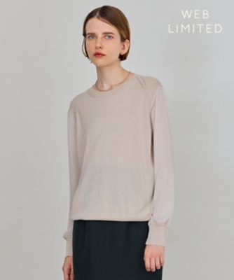 ＜BEIGE， (Women)＞【ＷＥＢ限定・洗える】ＬＥＣＥＲＦ　／　ドッキングニットトップス（ＫＲＣＷＣＡ０３５１）