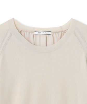 【ＷＥＢ限定・洗える】ＬＥＣＥＲＦ　／　ドッキングニットトップス（ＫＲＣＷＣＡ０３５１）