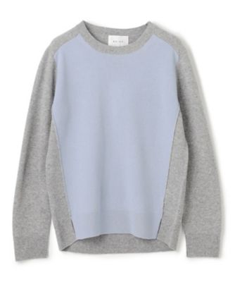 【ＷＥＢ限定・洗える】ＲＯＧＡＮ　／　バイカラーウールクルーネックニット（ＫＲＣＷＣＡ０５５１）
