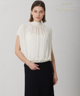 ＜BEIGE， (Women)＞【ＷＥＢ限定】ＭＯＮＳＴＥＲＡ　／　ニットブラウス（ＫＲＣＷＣＭ０５４０）
