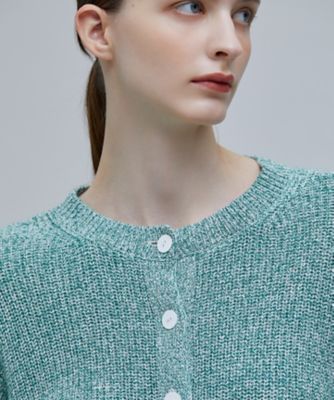 エコーズラッタ ニット　ショート丈 ラメ入りシルク混ショート丈ニット（ニット/セーター