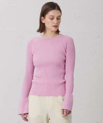 【SALE】BEIGE， (Women)/ベイジ【otonaMUSE 5月号掲載】HANNA/リブニットトップス(KRCWCS0301) 012_ピンク 【三越伊勢丹/公式】