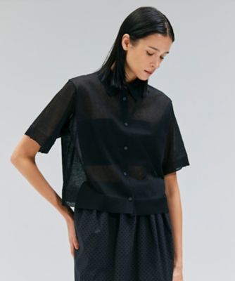 ＜BEIGE， (Women)＞【洗える・Ｏｇｇｉ１０月号掲載】ＭＩＬＡＮＯ　／　リネン混シアーポロカラーニット（ＫＲＣＷＧＡ０００３）