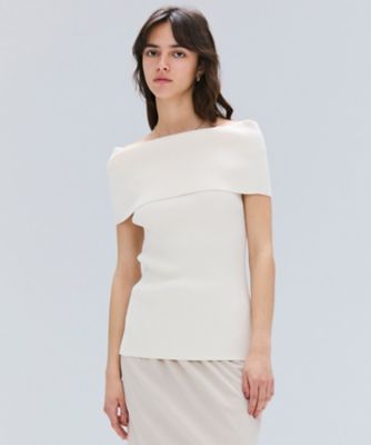 ＜BEIGE， (Women)＞【洗える】ＢＲＥＲＡ　／　オフショルダーストレッチリブニット（ＫＲＣＷＧＡ０００５）