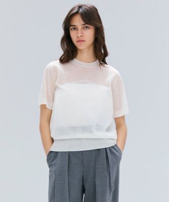 ＜BEIGE， (Women)＞【洗える・ＧＬＯＷ　１０月号掲載】ＣＡＤＤＯ　／　シアーウールメッセージロゴＴニット（ＫＲＣＷＧＡ０２０４）