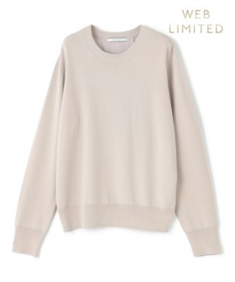 ＜BEIGE， (Women)＞【ＷＥＢ限定・洗える】ＬＥＣＥＲＦ　／　異素材バックシアーストレッチニット（ＫＲＣＷＧＡ６２５１）