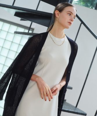 ＜BEIGE， (Women)＞ＯＰＴＩＣＡＬ　／　ペーパーヤーンシアーロングカーディガン（ＫＲＣＷＧＭ０４０９）