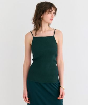 【SALE】BEIGE， (Women)/ベイジ SENNA/インナーカップ付きリブニットキャミソール(KRCWGM0502) 050_ミドリ トップス【三越伊勢丹/公式】