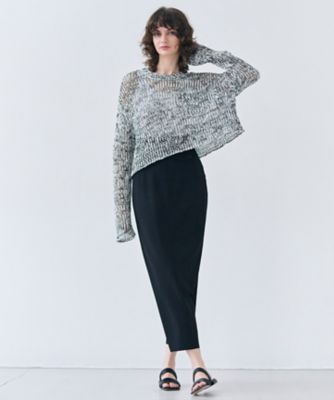 BEIGE, 【洗える】THYME / クルーネックコットンメッシュニット 洗える・STORY 6月号掲載】THYME / クルーネックコットン
