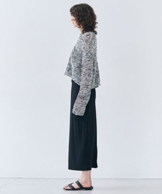 BEIGE, 【洗える】THYME / クルーネックコットンメッシュニット 洗える・STORY 6月号掲載】THYME / クルーネックコットン