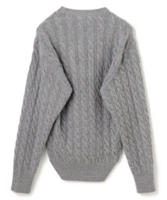 洗える】SEDONA ／ ウールカシミヤケーブルニット