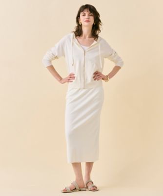 MONSTERA ／ ストレッチ フーデットニット