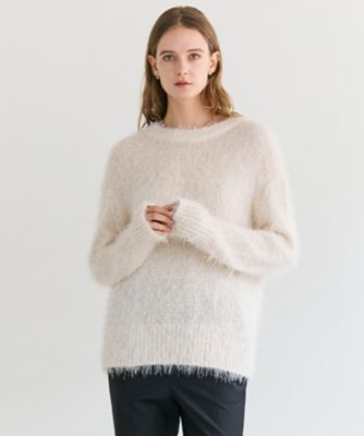 ＜BEIGE， (Women)＞ＷＥＲＮＥＲ　／　ファンシーヤーンヘアリーニットプルオーバー（ＫＲＣＷＬＳ０１０３）