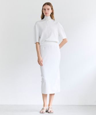 LAURA ／ ドライタッチ ストレッチショートスリーブニット