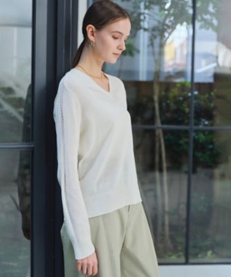 ARSENOPY ／ コットンドライタッチ Vネックニット