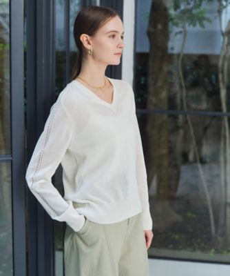 ARSENOPY ／ コットンドライタッチ Vネックニット