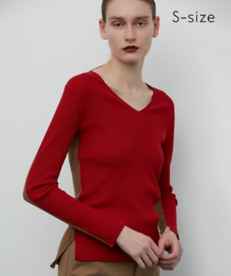 ＜BEIGE， (Women)＞【Ｓ－ｓｉｚｅ】ＬＡ　ＭＯＮＮＡＩＥ　／　Ｖネックニット（ＫＲＣＸＳＡ０２０１）