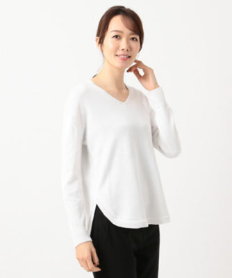 ＜ICB (Women)＞Ｓｉｌｔｅｘ　Ｃｏｔｔｏｎ　Ｖネックニット（ＫＲＣＹＢＳ０１１０）