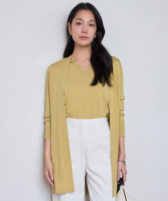 TO BE CHIC ロングカーディガン 透かし編み ロングカーディガン(トップス)｜TO BE CHIC(トゥー ビー