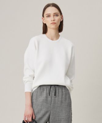 ＜ICB (Women)＞【ＷＥＢ限定カラーあり・洗える】コットンポリエステルスムース　　ニットプルオーバー（ＫＲＣＹＧＳ０２０８）