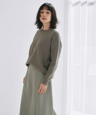 WEB限定カラーあり・洗える】コットンポリエステルスムース ニット